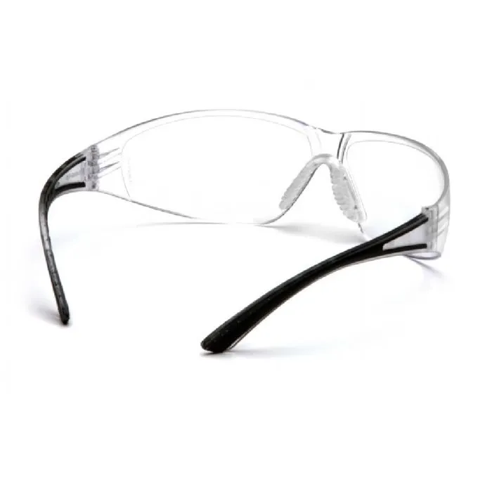 Pyramex Cortez SB3610S Safety Glasses Clear Lens Black Temples, One Size, 1 Each