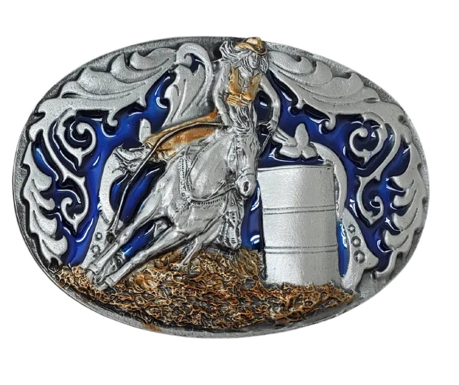 "Barrel Racer" Belt Buckle