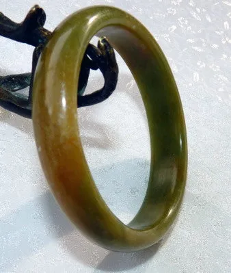 "Dao" Colors of Earth Chinese "River Jade"  Bangle Bracelet  59mm (NJ1012)