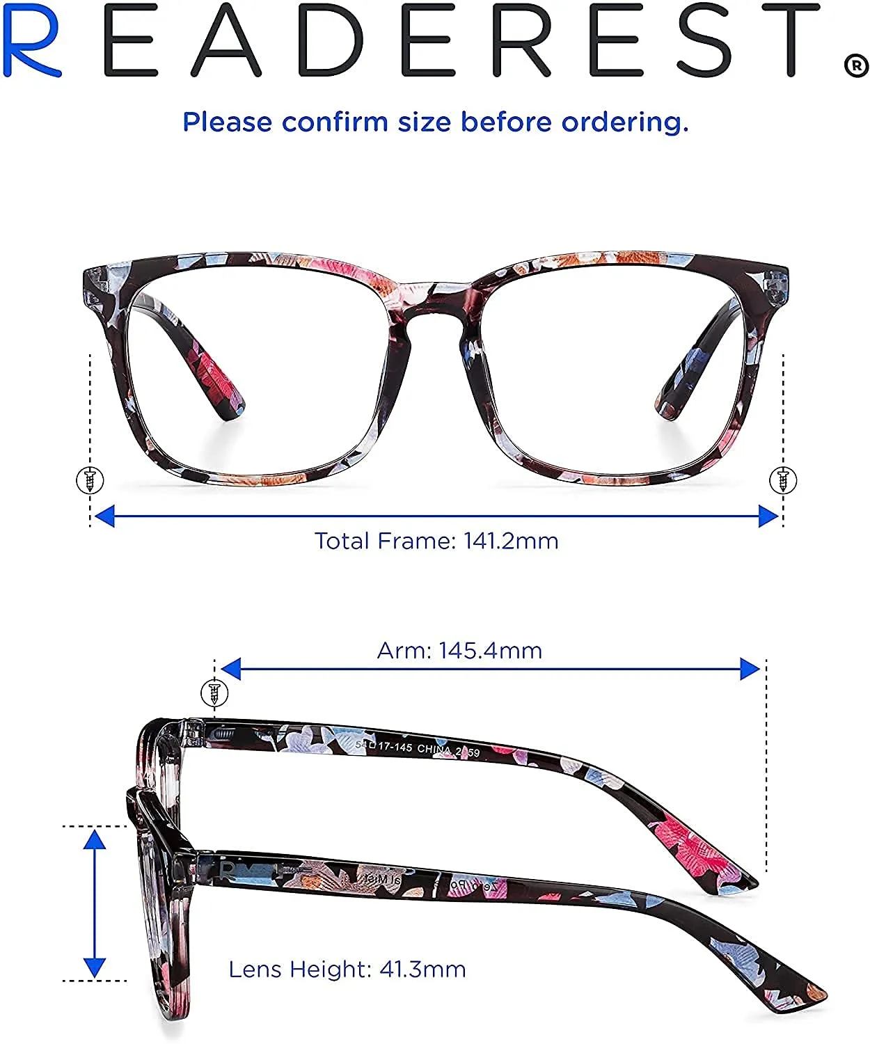 Readerest blue-light-blocking-reading-glasses-floral-0-25-magnification