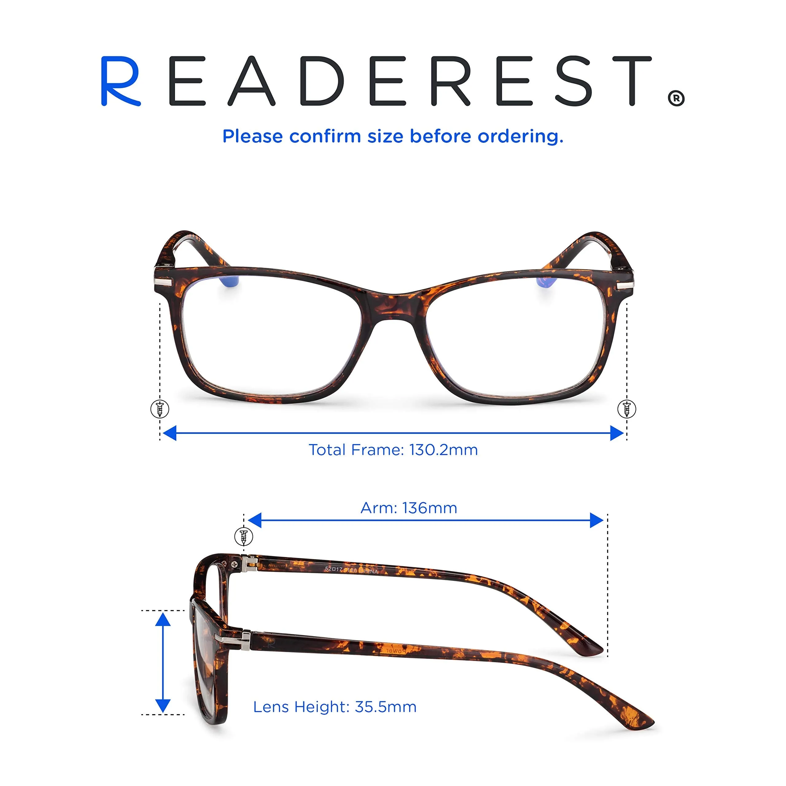 Readerest blue-light-blocking-reading-glasses-tortoise-0-25-magnification