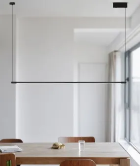 Reondar Slim Sleek Tube Linear Pendant Lamp