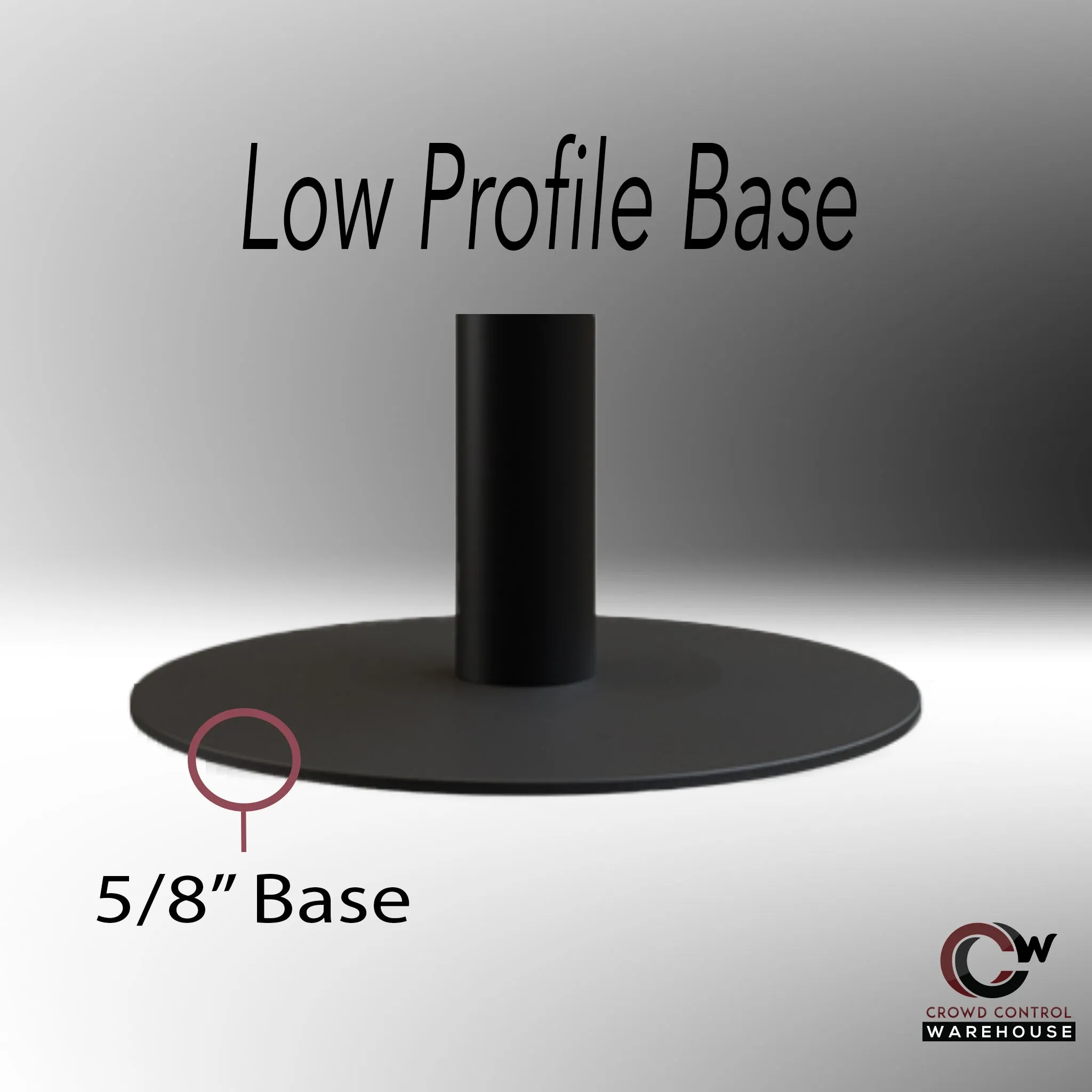 Replacement Stanchion Low Profile Base - Montour Line MX630