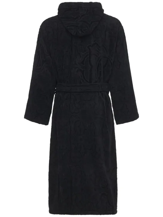 Roberto Cavalli   Araldico cotton bathrobe 