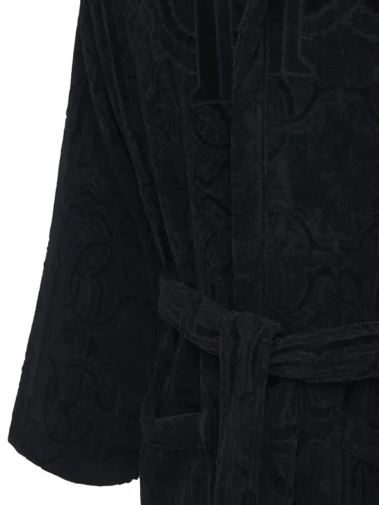 Roberto Cavalli   Araldico cotton bathrobe 