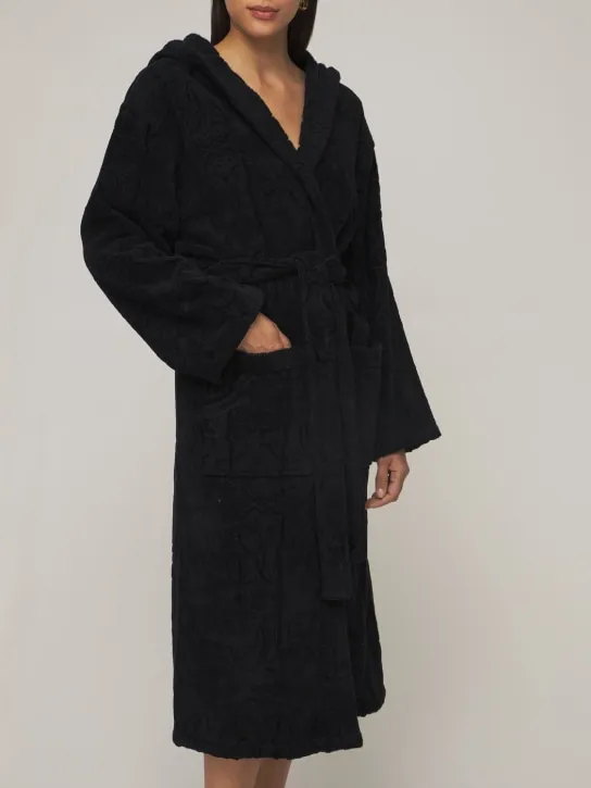 Roberto Cavalli   Araldico cotton bathrobe 