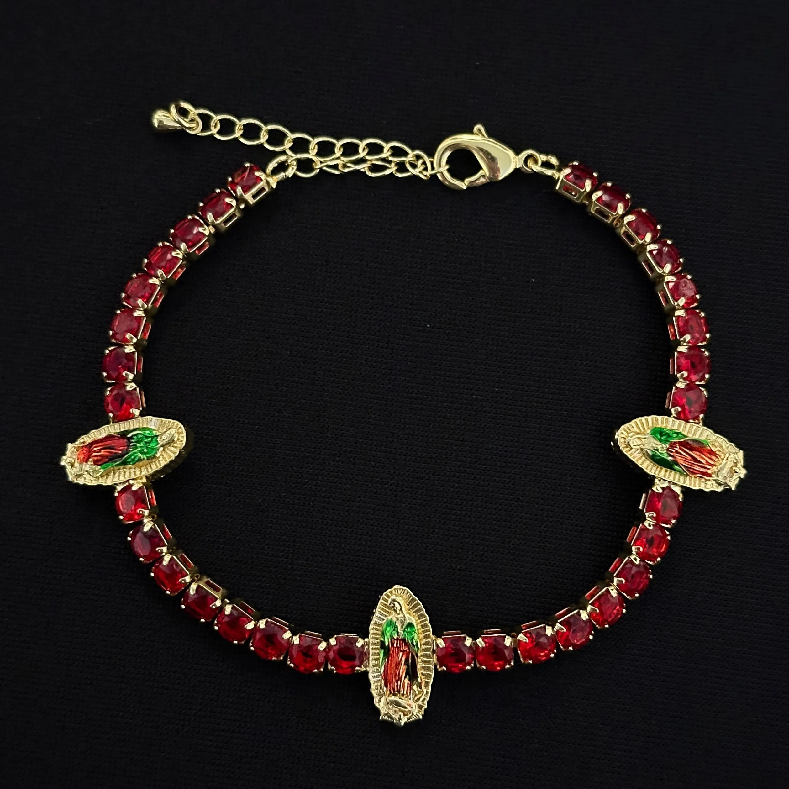 San Judas or Virgen Tennis bracelet