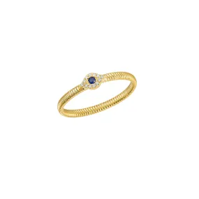 Sapphire Evil Eye Ring