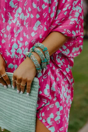 Seas The Moment Beaded Bracelet In Jade