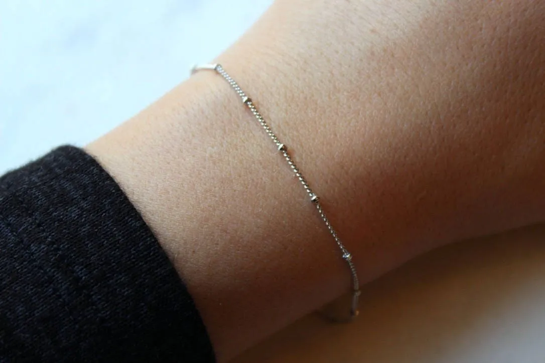 Silver Dew Drop Bracelet