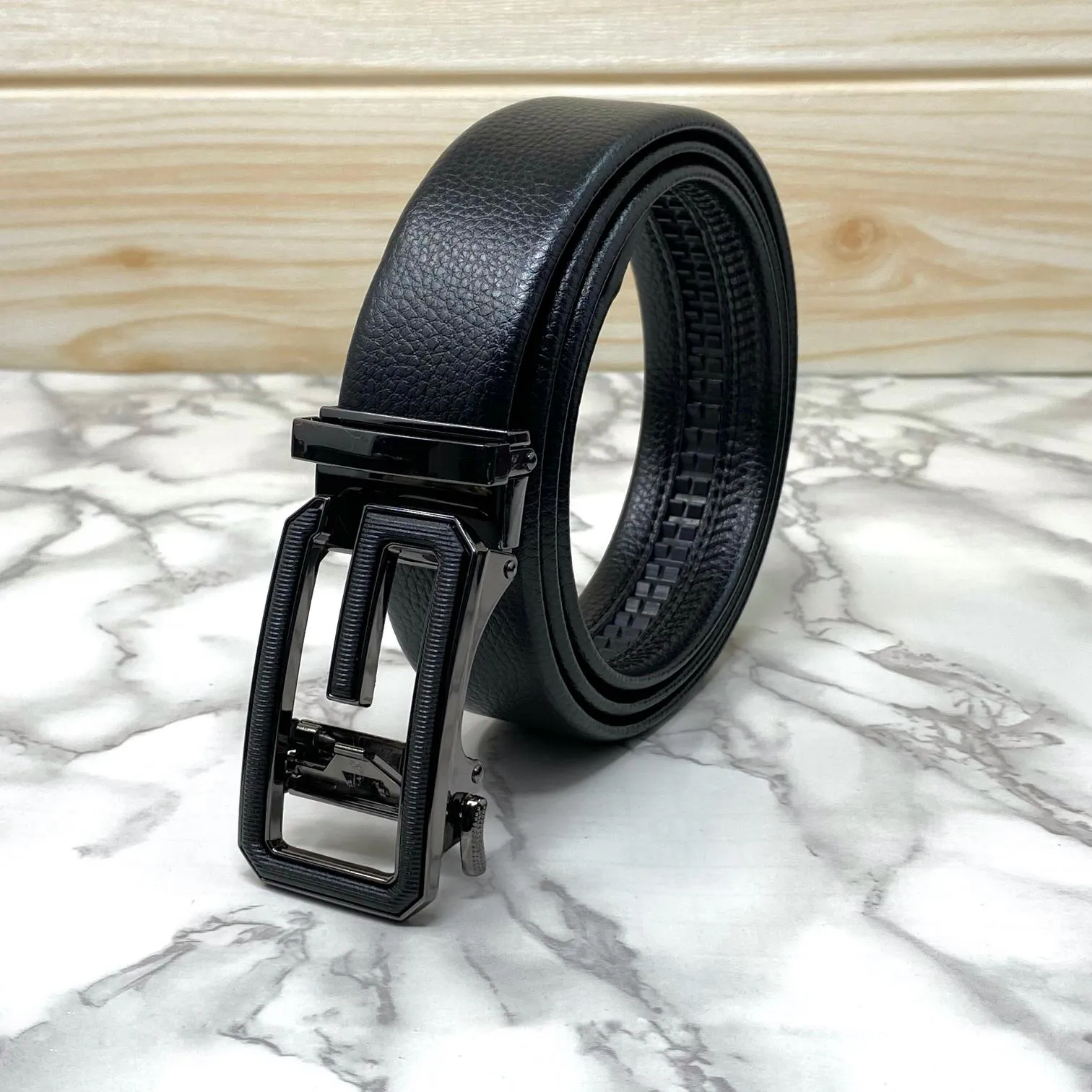 Single G Shape Two Tone Formal Belt For Men-JonasParamount