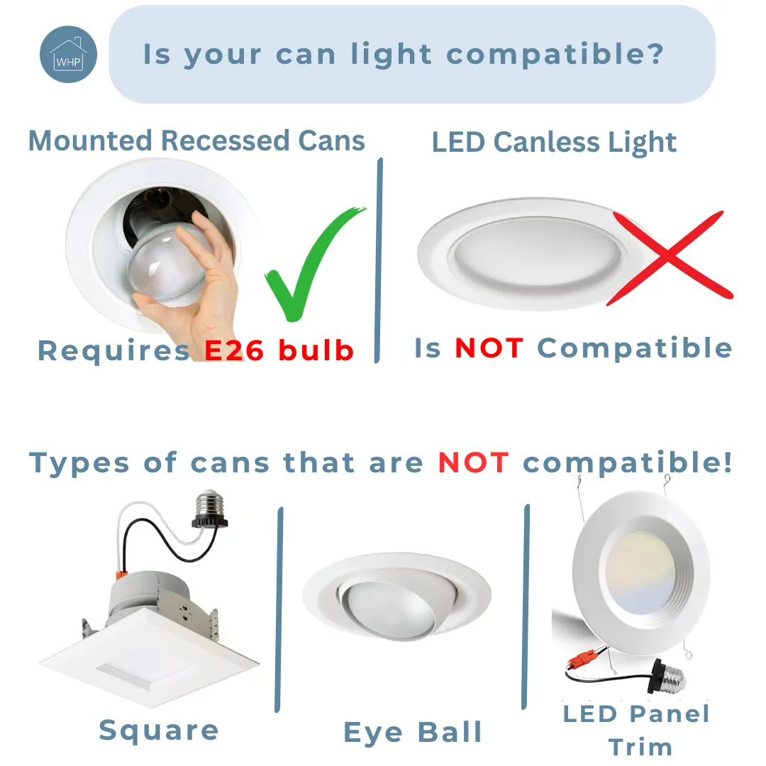 Small Scavo Glass Instant Pendant Recessed Can Conversion Kit