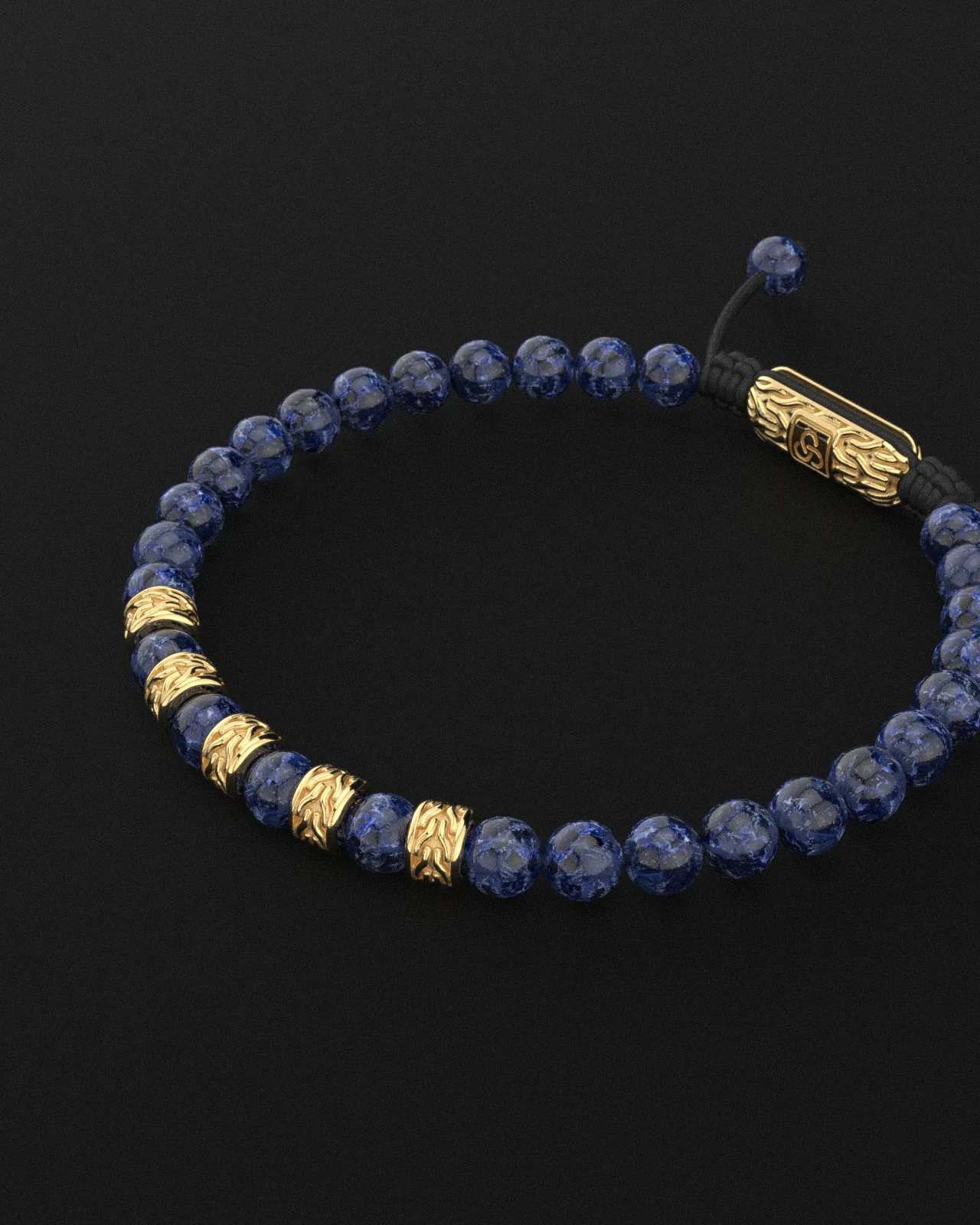 Sodalite Bracelet 6mm | Snake