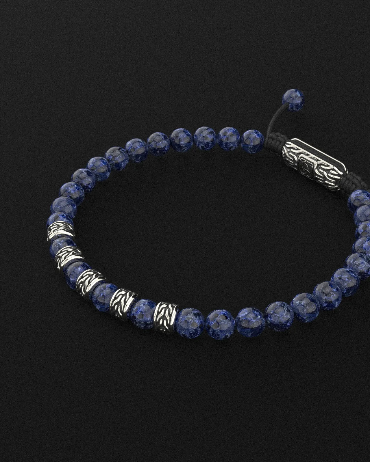 Sodalite Bracelet 6mm | Snake