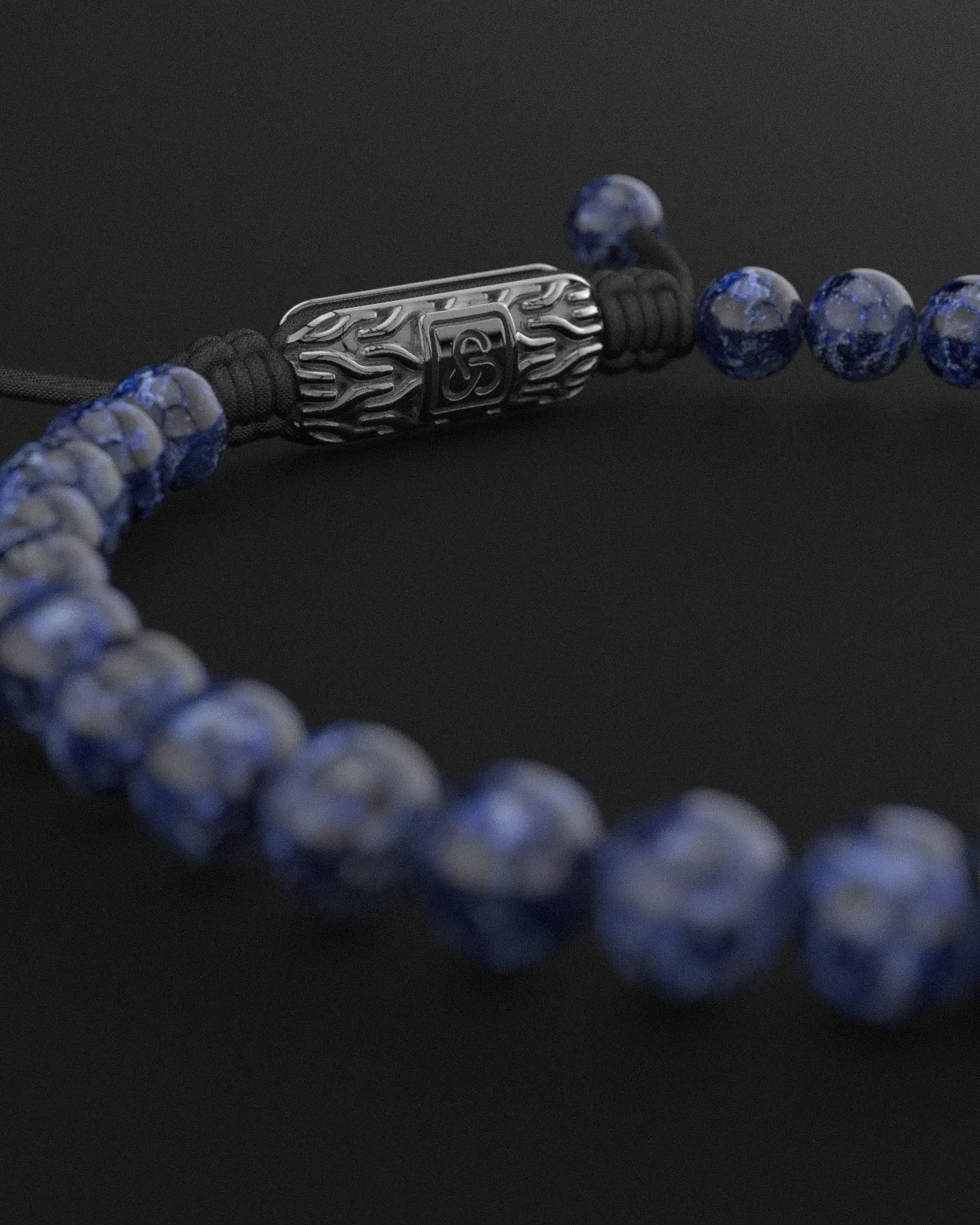 Sodalite Bracelet 6mm | Snake