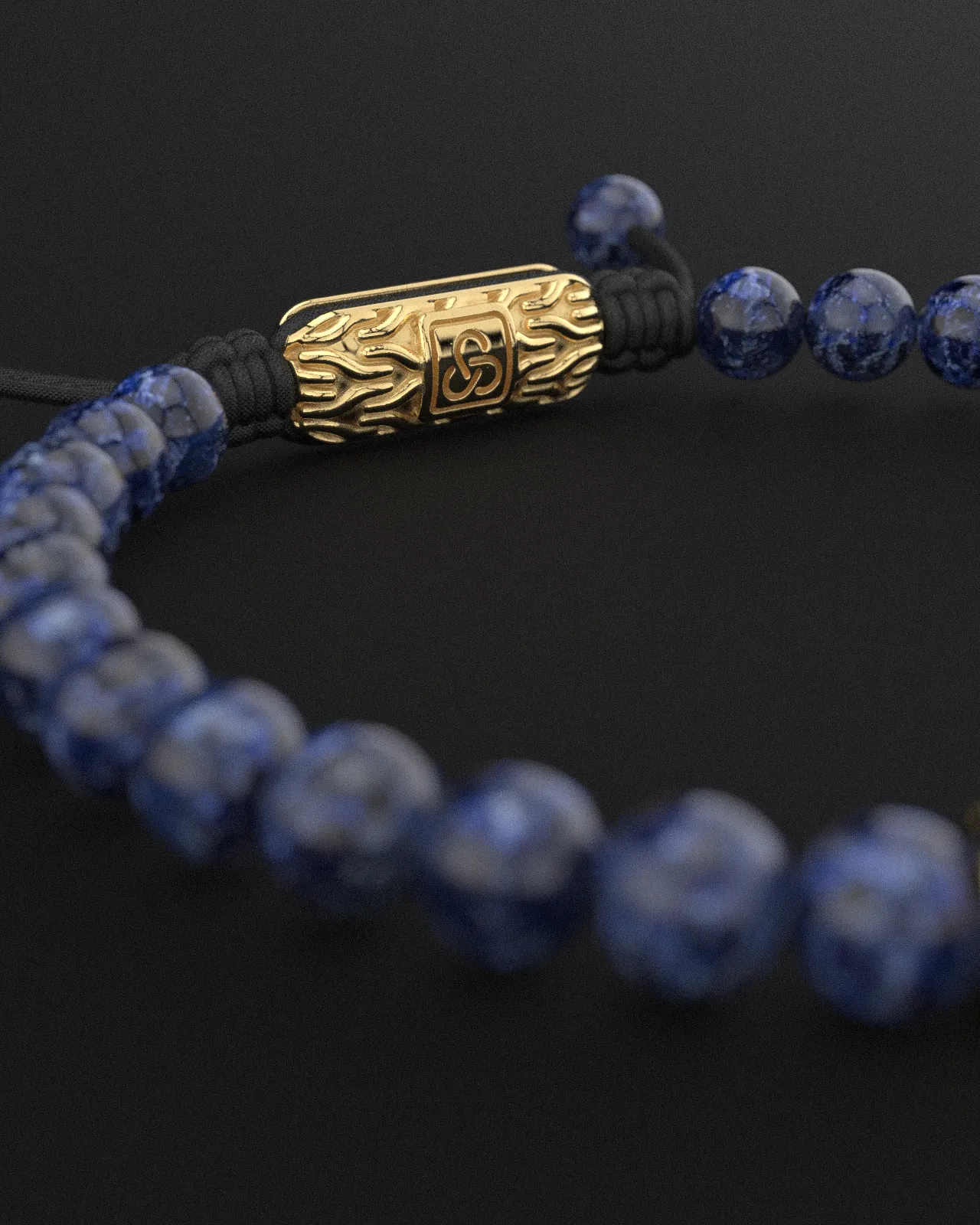 Sodalite Bracelet 6mm | Snake