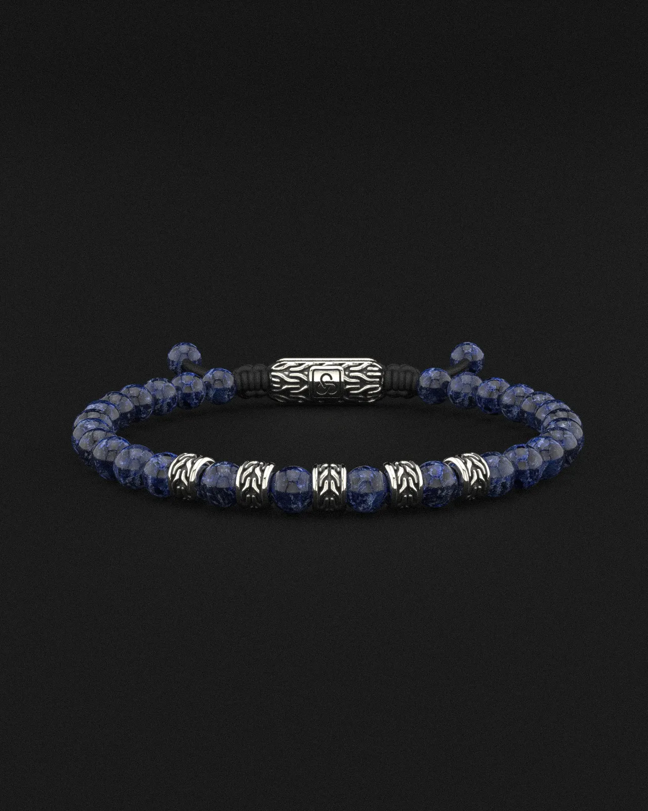 Sodalite Bracelet 6mm | Snake