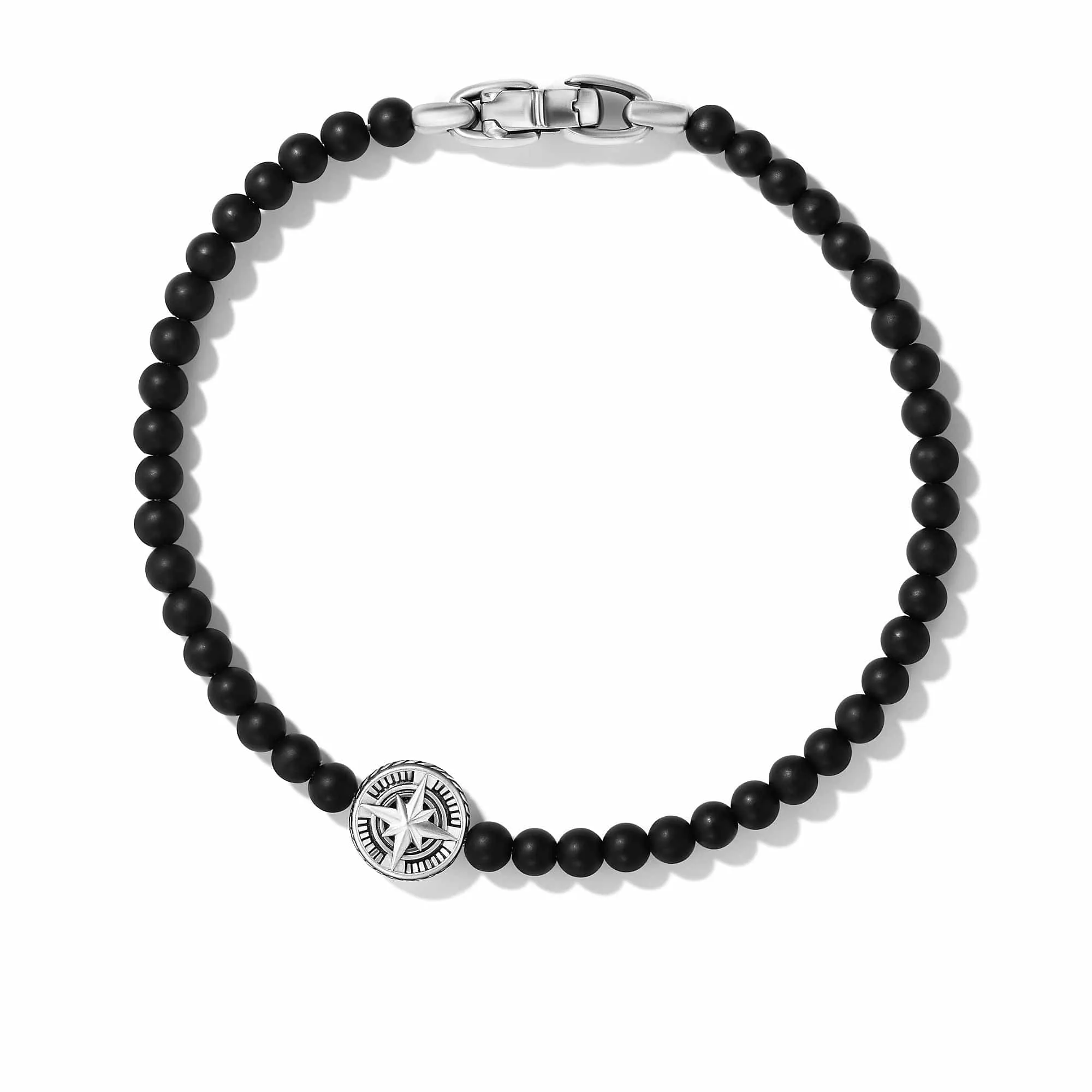 Spiritual Beads Compass Bracelet with Black Onyx