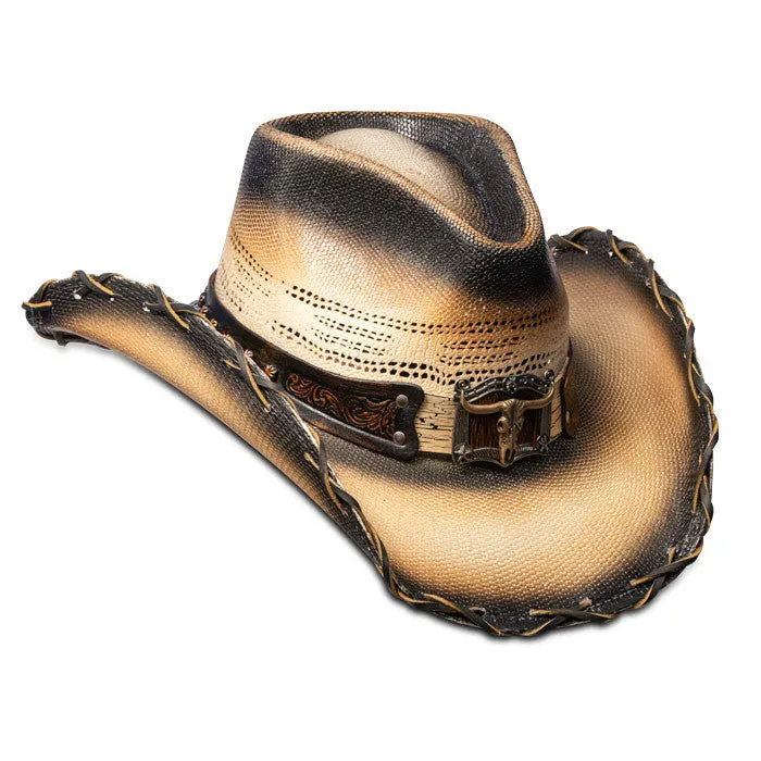 Stampede Hats - Tea Stained Long Horn Cowboy Hat