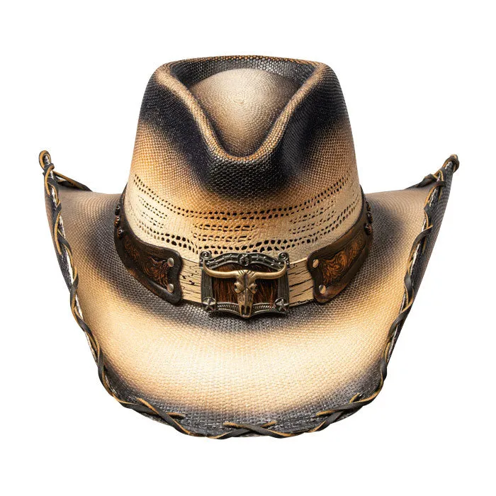 Stampede Hats - Tea Stained Long Horn Cowboy Hat