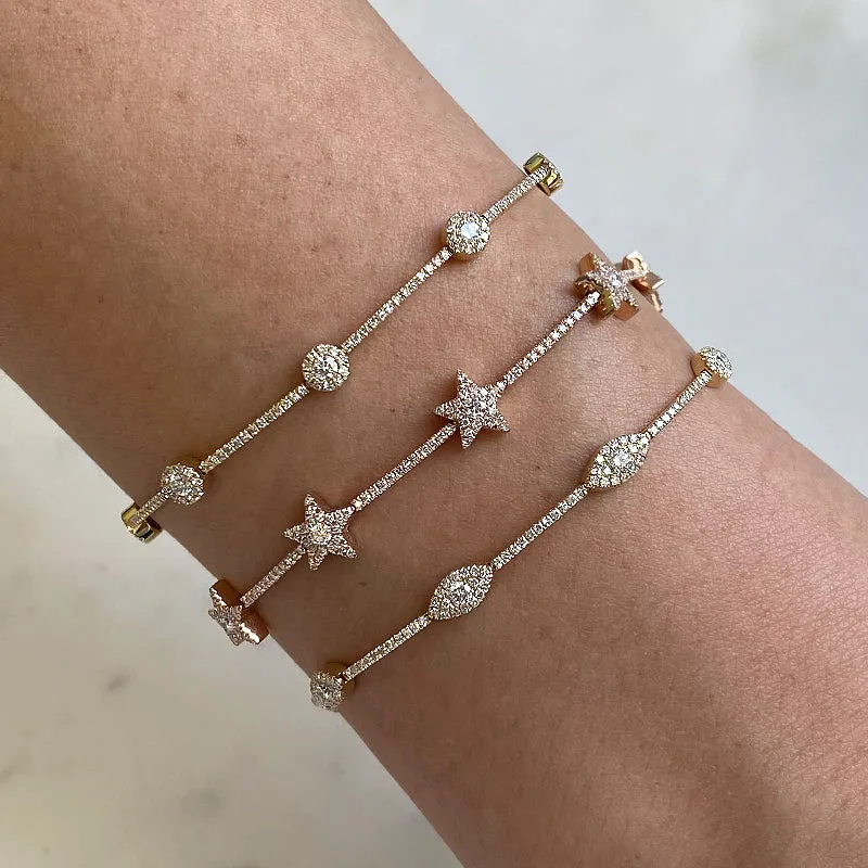 Star Spangled Diamond Bangle