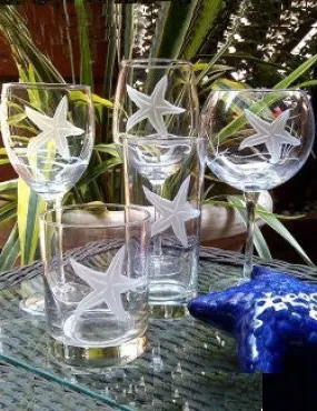 Starfish Garden Coastal Glassware