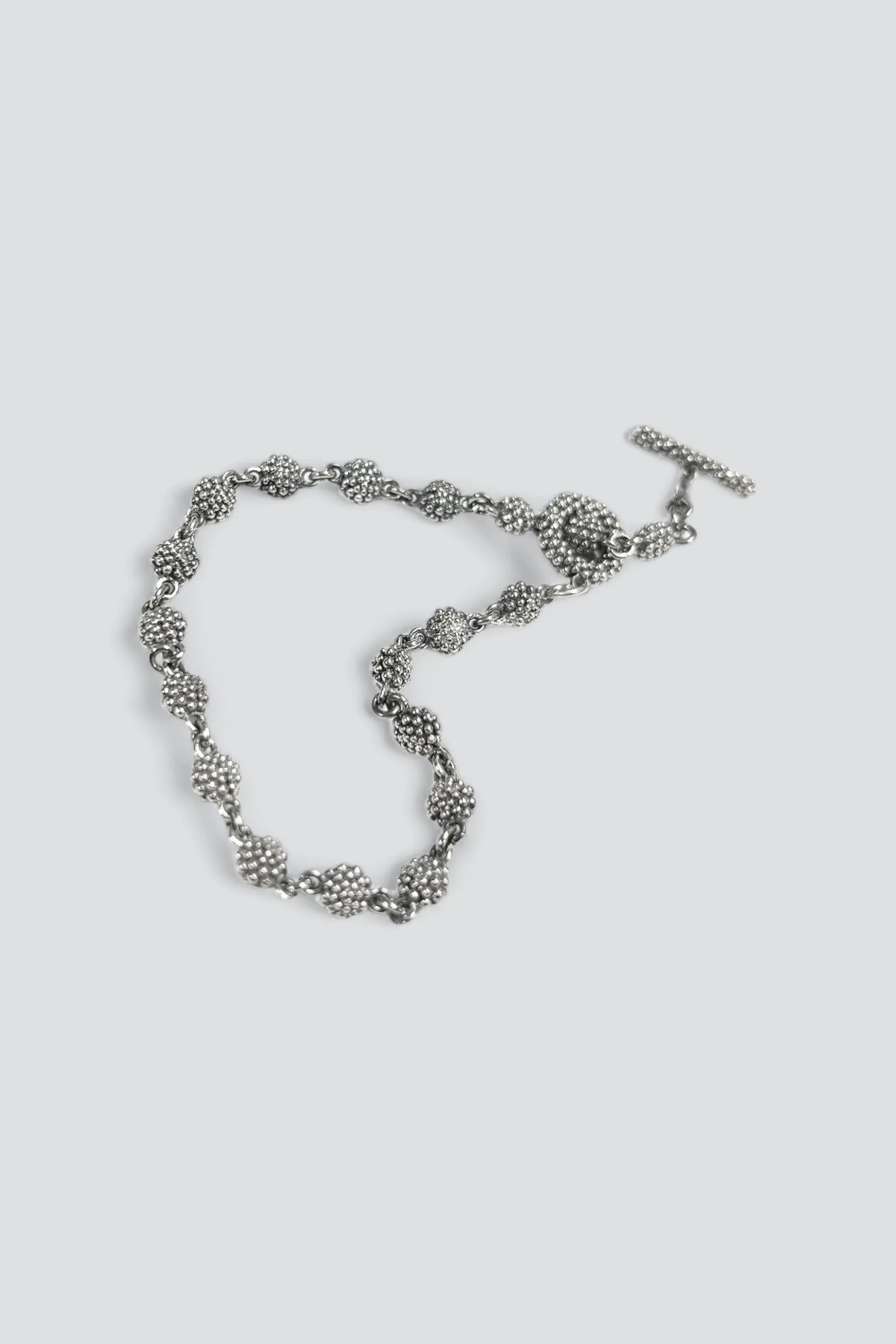 Sterling Silver Beaded Ball Chain