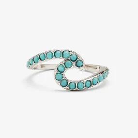 Stone Wave Toe Ring