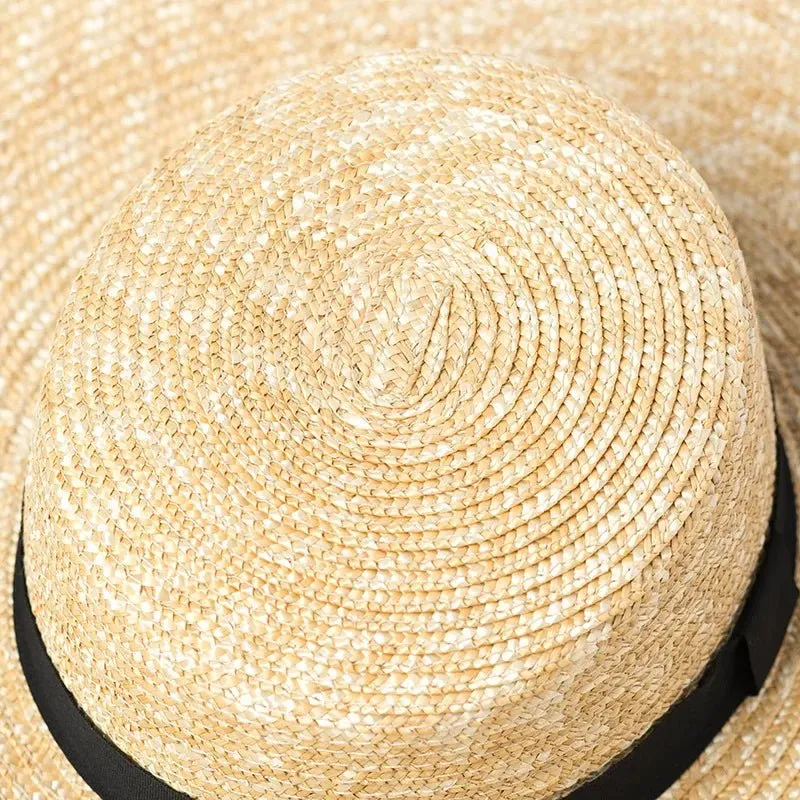 Straw Beach Hat With Big Brim