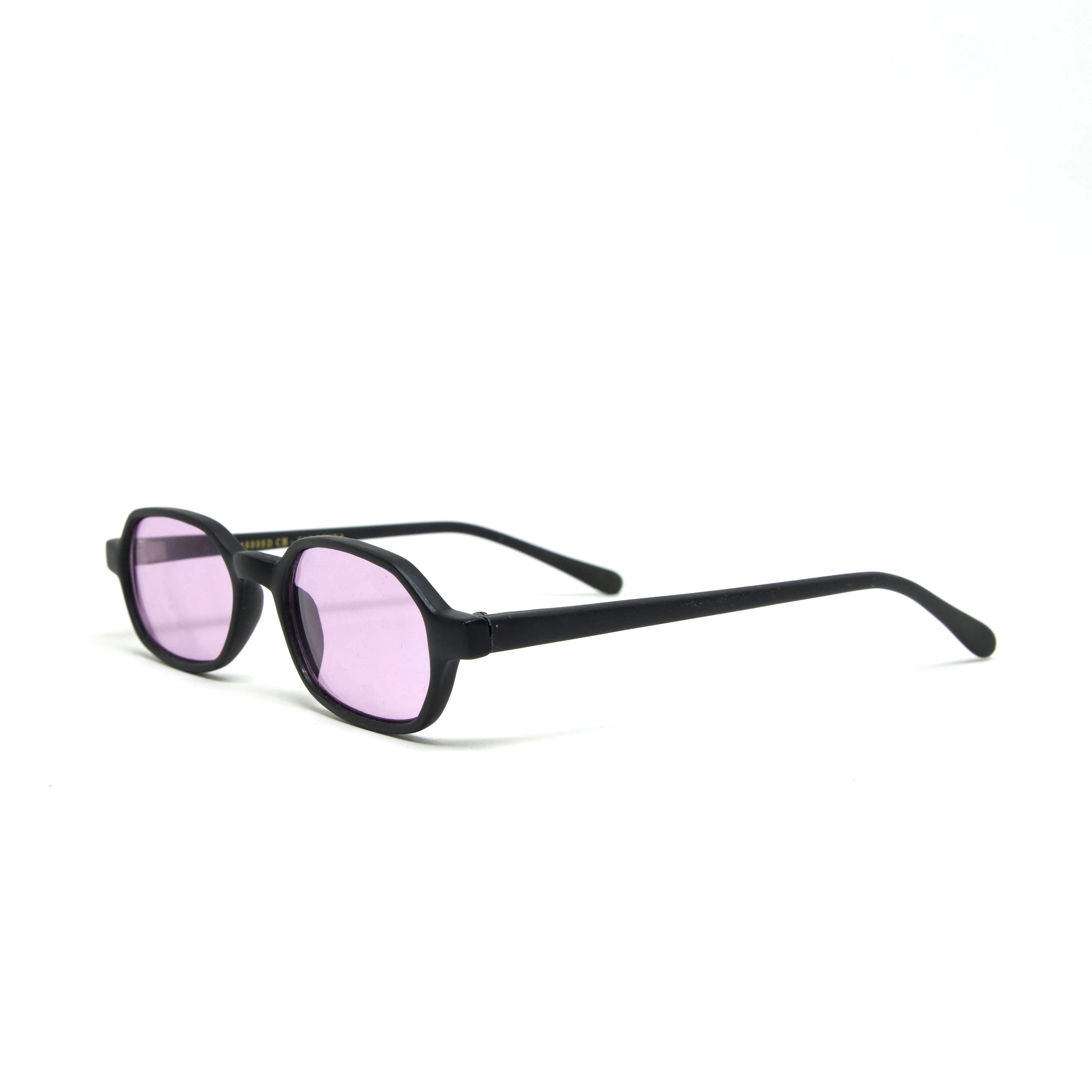 //Style 4699// Deluxe Vintage 90s Rectangle Deadstock Sunglasses - Purple