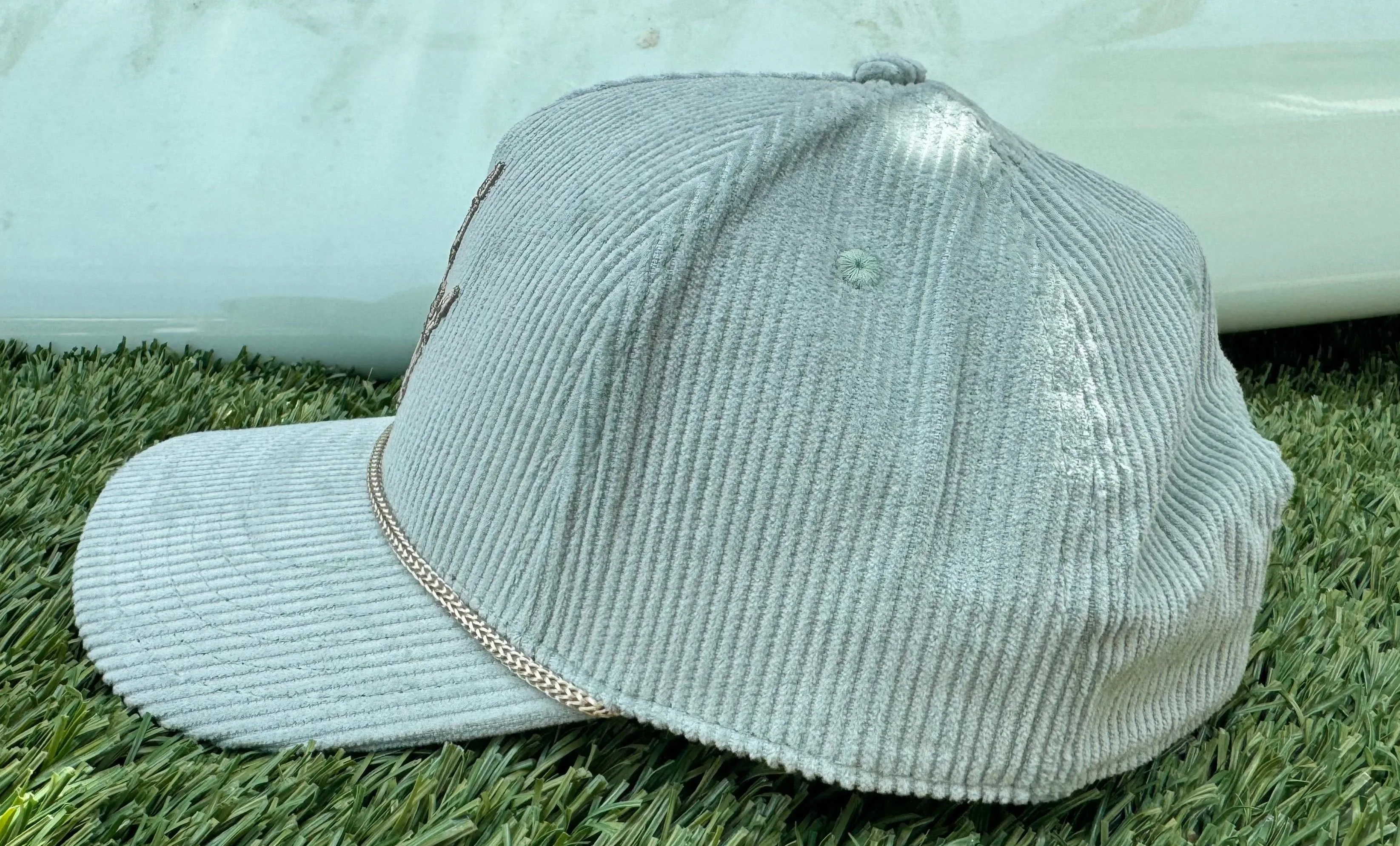 SURFGOAT Shaka Vibes Corduroy Hat -Seafoam/Steel