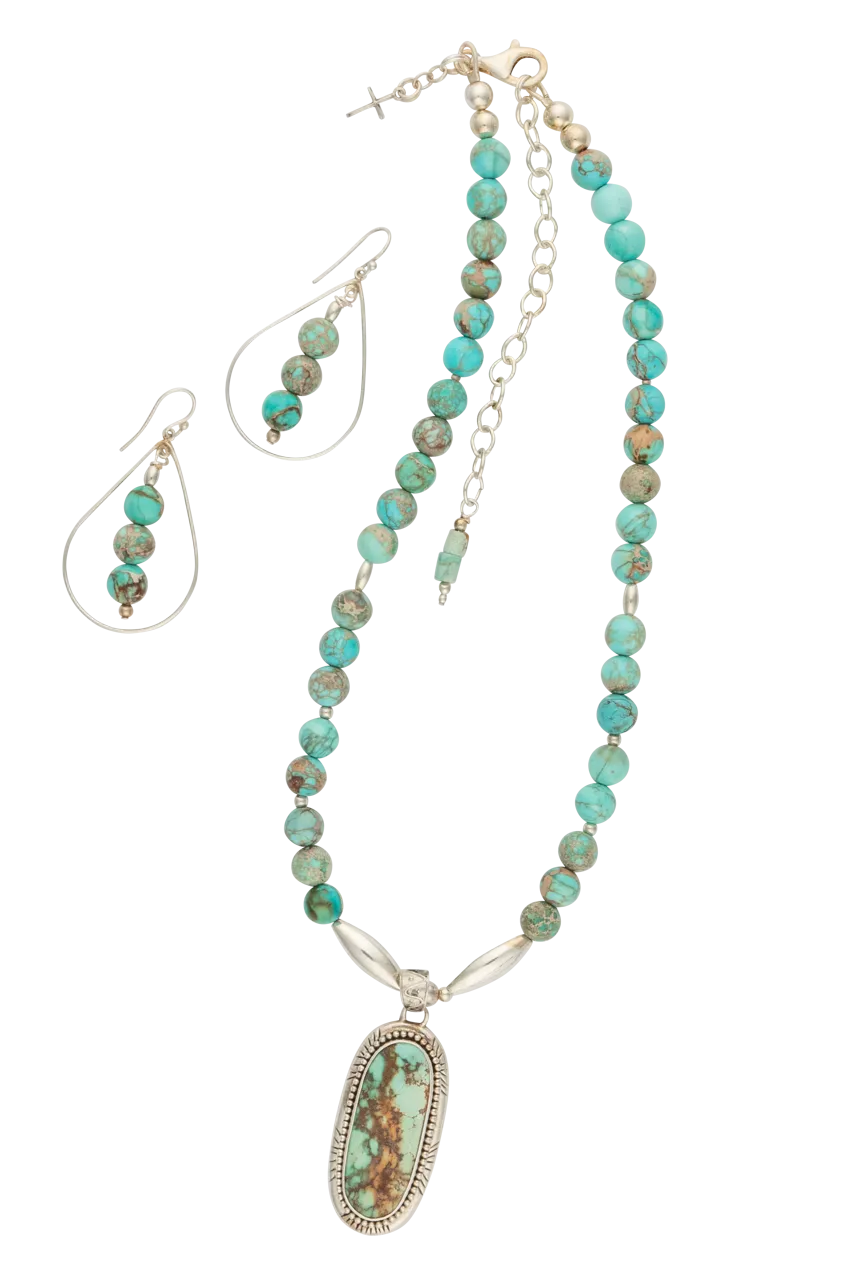 Sweet Tea Jewelry Ocean Jasper Necklace Set