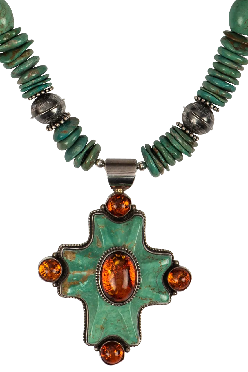 Sweet Tea Jewelry Turquoise & Amber Set