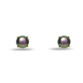 TAHITIAN ASHFORD PEARL STUD EARRINGS