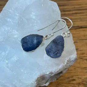 TANZANITE EARRINGS | Raw Chunk