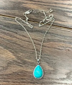 Teardrop Turquoise Necklace