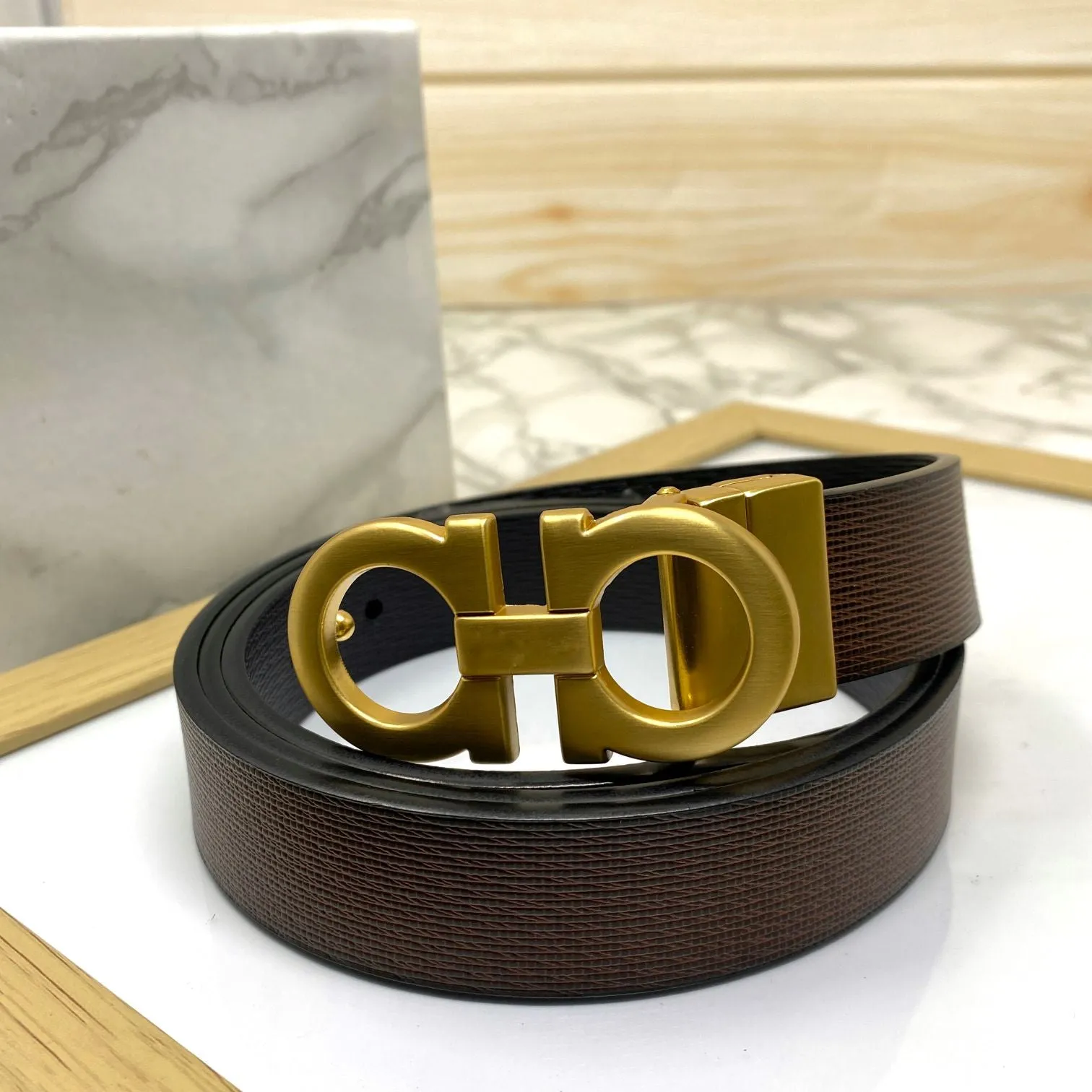 Trendy Small Design Reversible Strap Belt For Men-JonasParamount