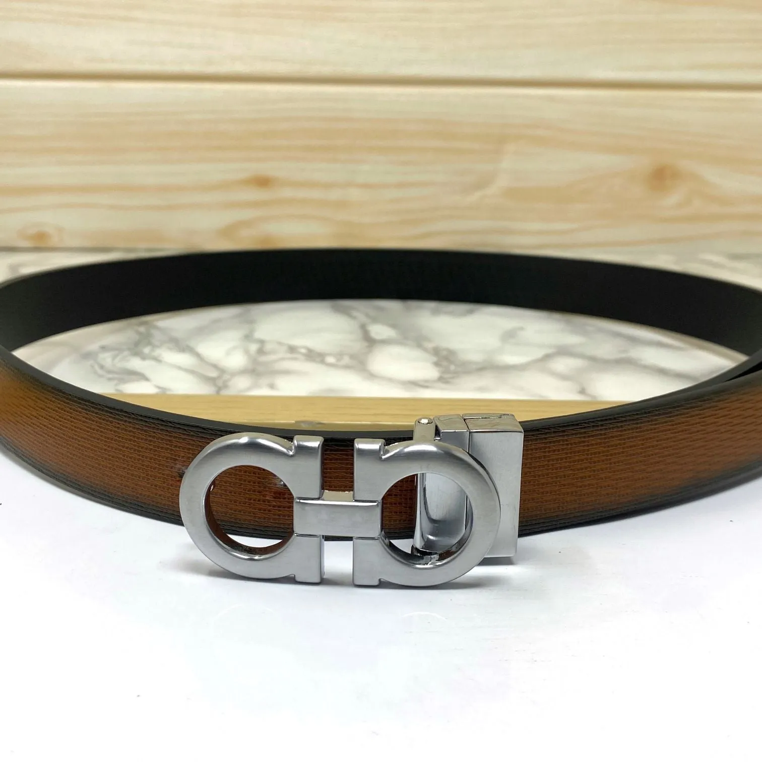 Trendy Small Design Reversible Strap Belt For Men-JonasParamount