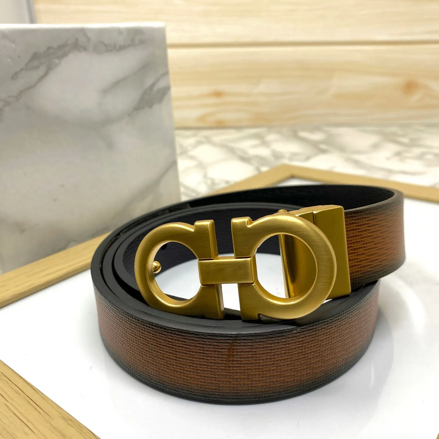 Trendy Small Design Reversible Strap Belt For Men-JonasParamount