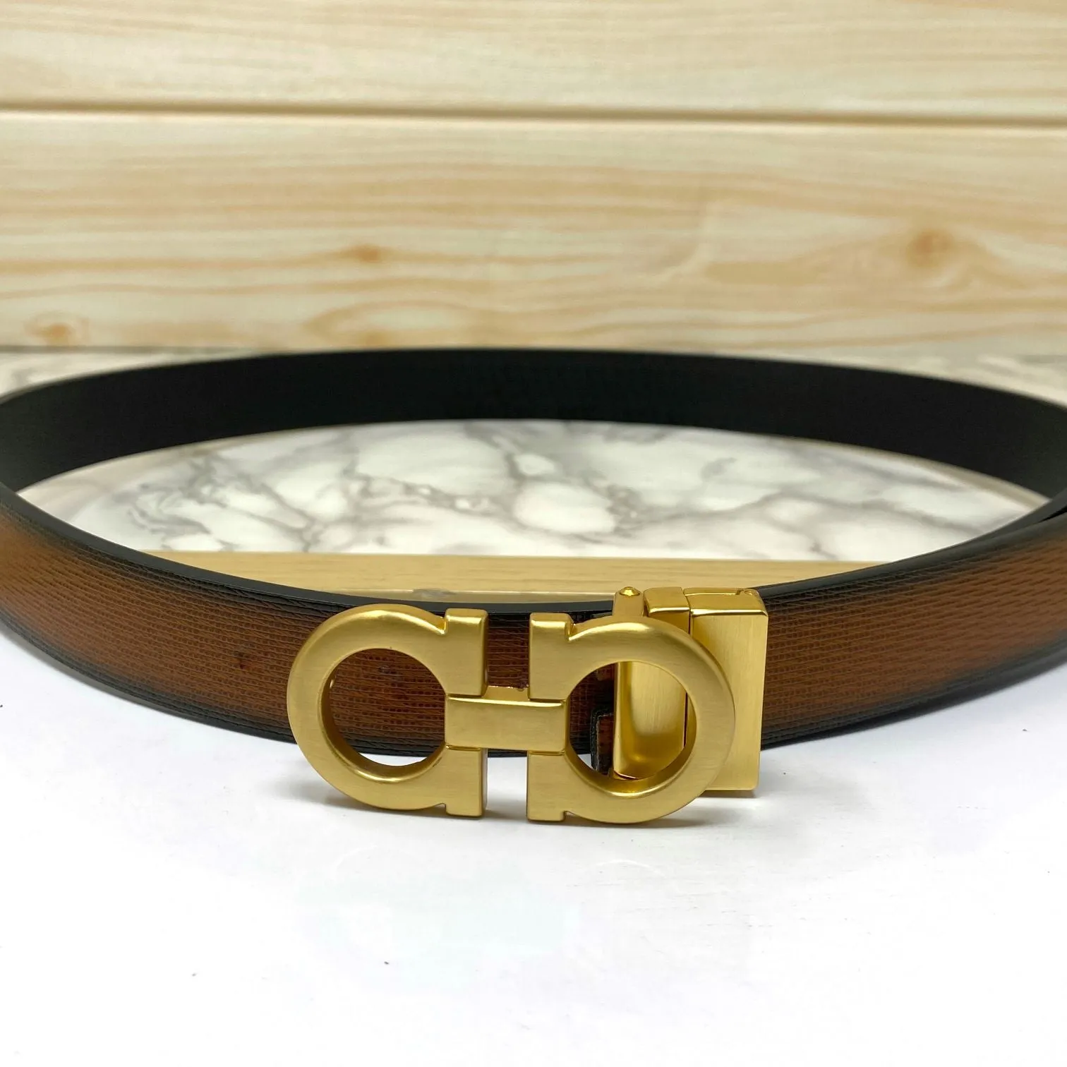 Trendy Small Design Reversible Strap Belt For Men-JonasParamount