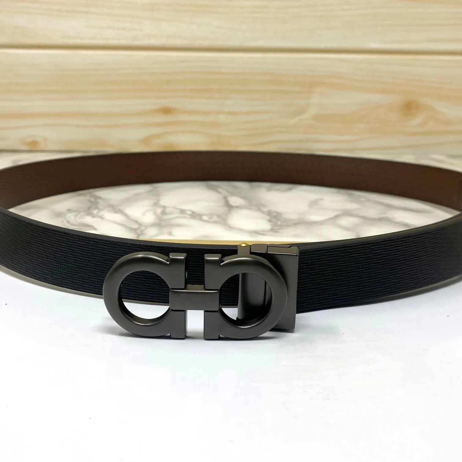 Trendy Small Design Reversible Strap Belt For Men-JonasParamount