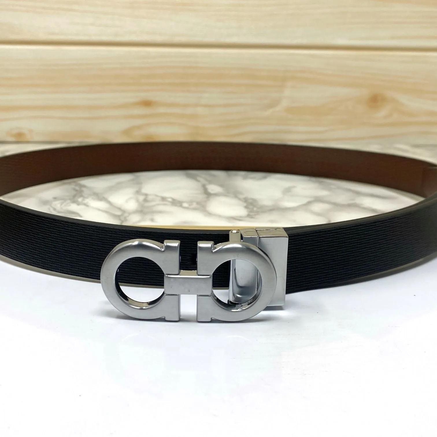 Trendy Small Design Reversible Strap Belt For Men-JonasParamount