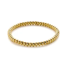 Tresore 5mm Beaded Bracelet in 18k Yellow Gold