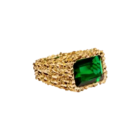 VC072 Rectangle Emerald Ring