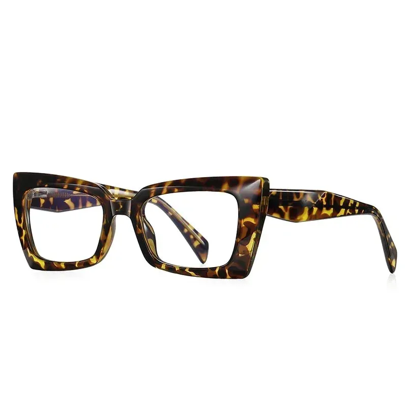 Vicky Women's Full Rim Square Cat Eye Tr 90 Alloy Reading Glasses 2169