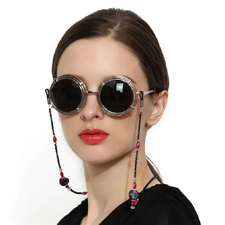 Vintage Sunglasses Antiskid Chain Wild Glasses Chain(Red)