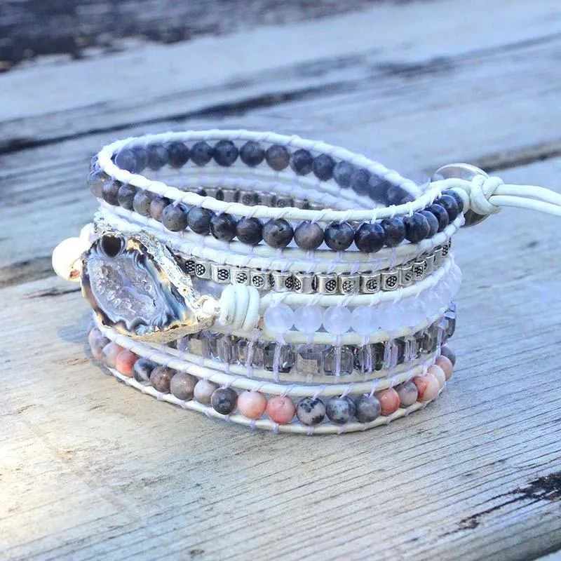 White Labradorite Bracelet