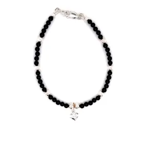 Women onyx Sterling Silver Kid's Anklet/Adult Bracelet-1pc