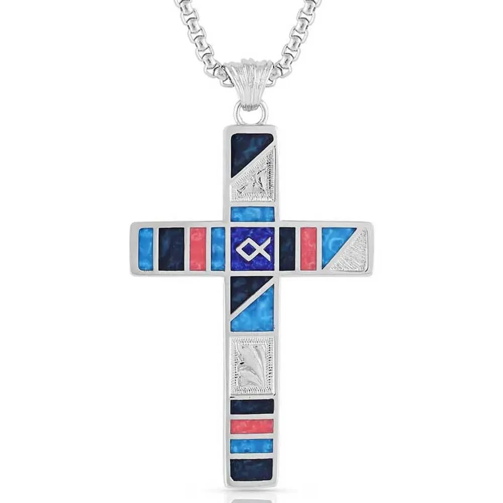 Wrangler Legends Cross Necklace