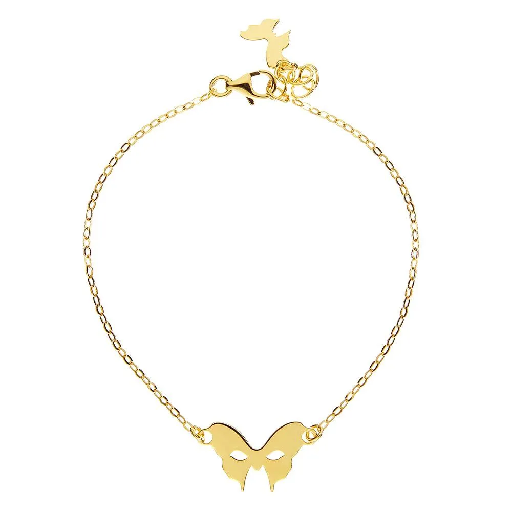 Yellow Gold Mask Bracelet